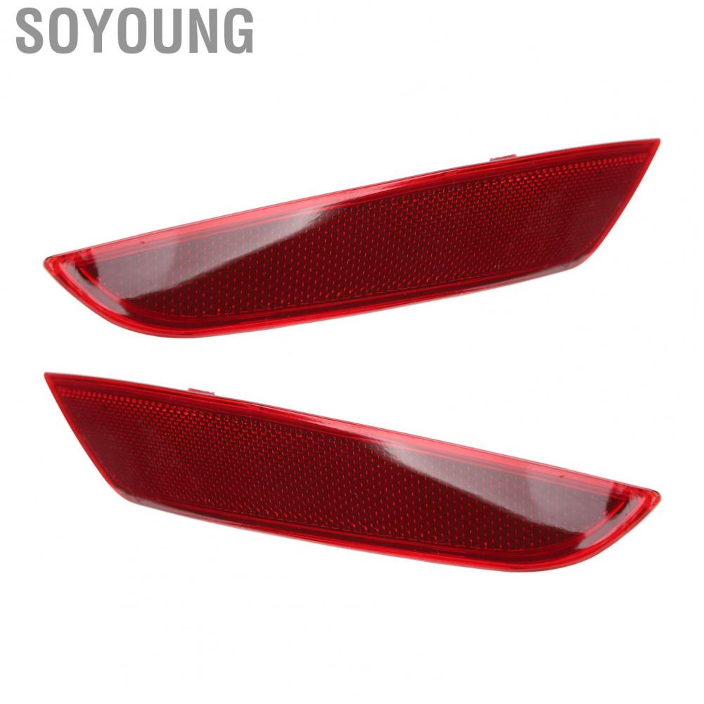 Soyoung Rear Bumper Reflector 5K0945106F Left Right Red for VW MK6 Hatchback 2009-2013  Strip Light