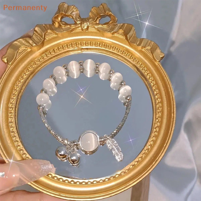 Vòng Đeo Tay Chuỗi Hạt Đá Opal Nhân Tạo Tự Nhiên Dễ Thương Thời Trang Cho Nữ