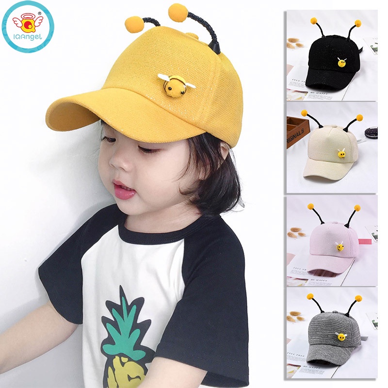 Mũ Che Nắng Họa Tiết Ong Hoạt Hình Phong Cách Hipster Cho Bé Trai Và Gái