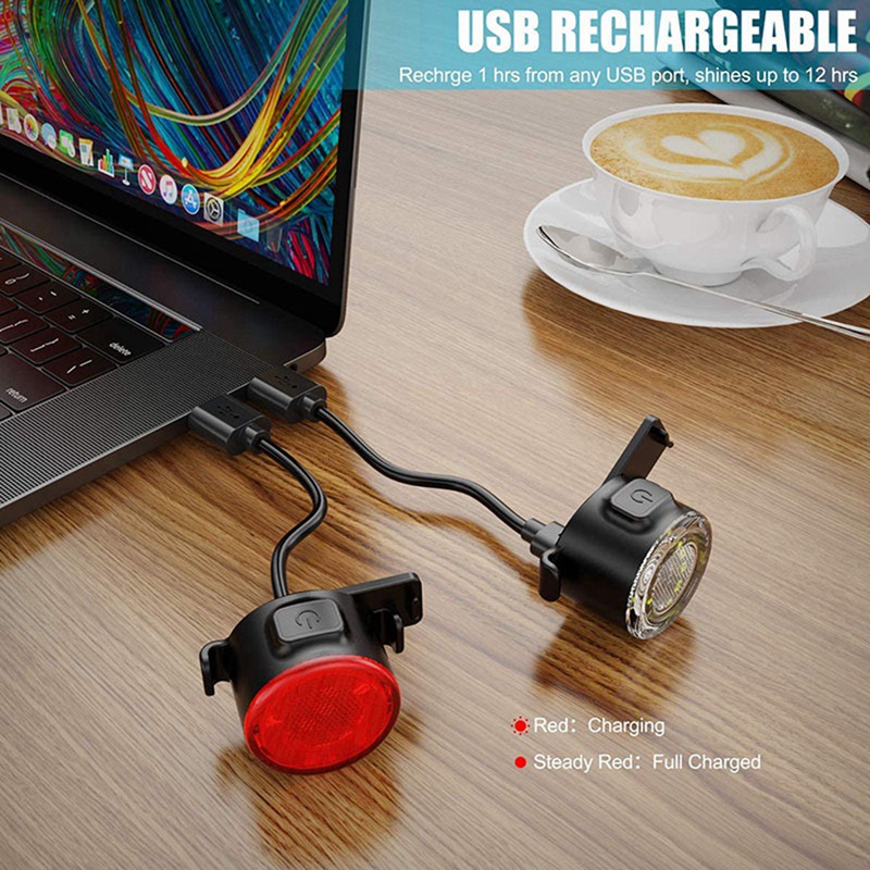 Đèn Hậu Cảnh Báo An Toàn 6 Chế Độ Kèm Sạc USB Tiện Dụng Cho Xe Đạp