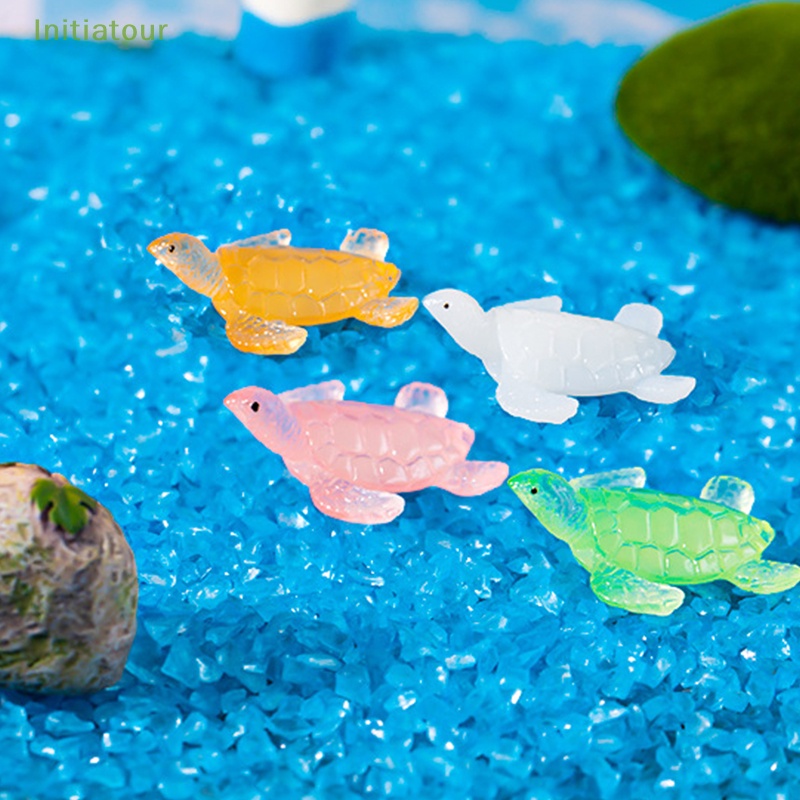 [InitiatourV] Tượng Rùa Nhỏ Dạ Quang Phát Sáng Trong Bóng Tối Trang Trí Tiểu Cảnh Sân Vườn