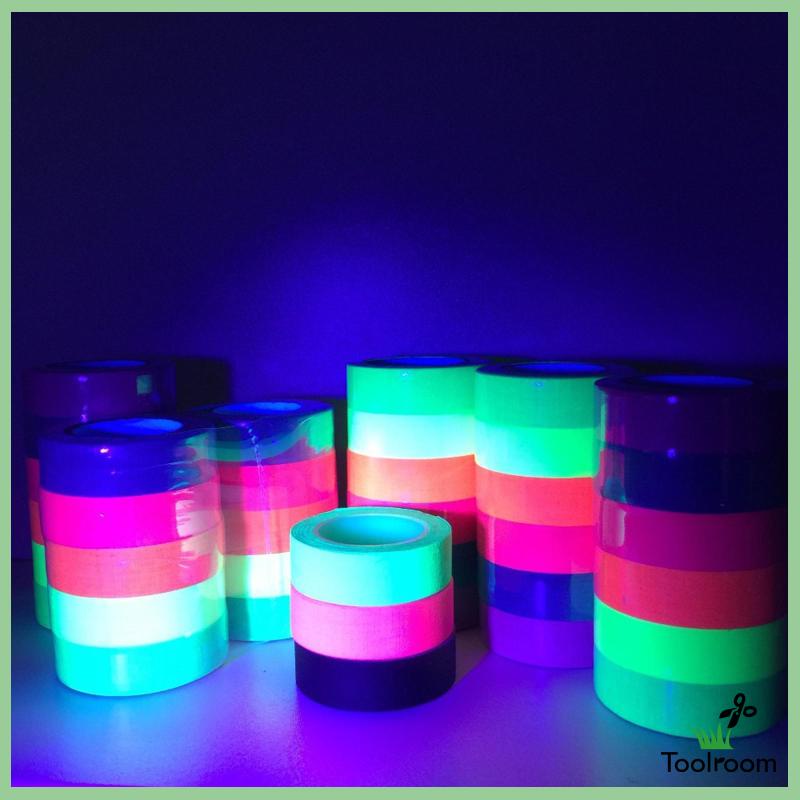 Băng Keo Vải Màu Đen Huỳnh Quang Bản Rộng Không Cặn