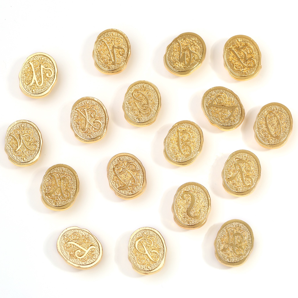 26 chữ cái AZ Vintage Wax Seal Thư Vintage Craft Seal Phong bì Wedding Card Clip