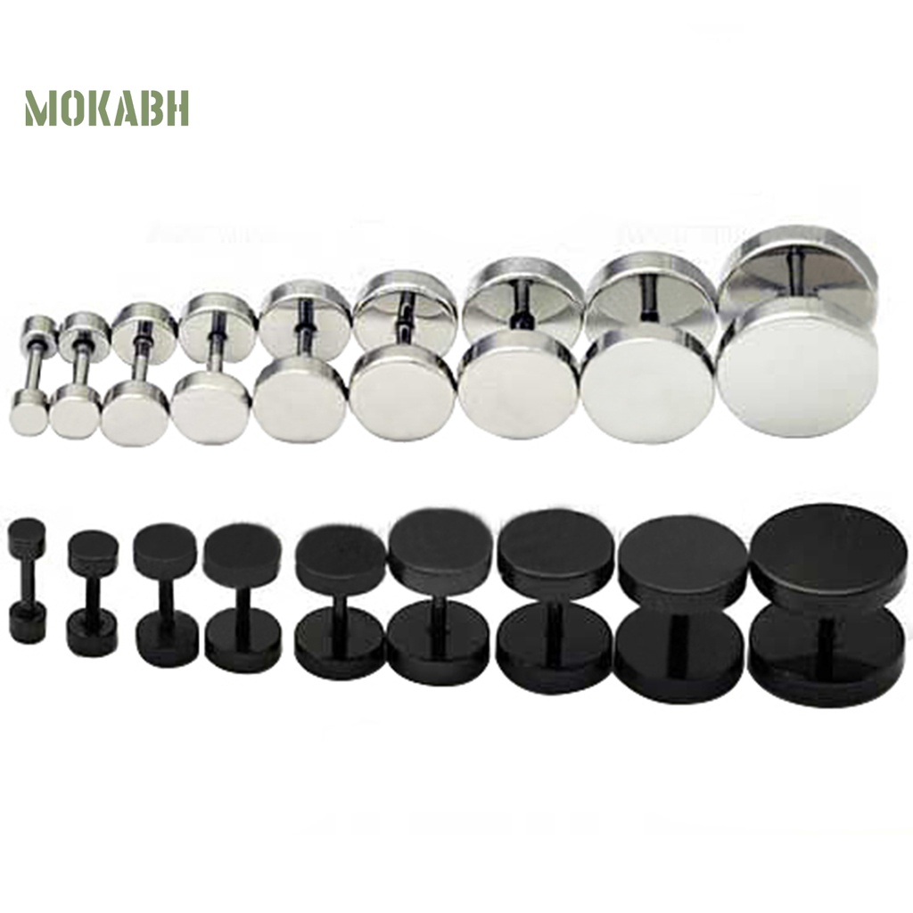 [Mok Abh] Bông Tai Chống Rỉ Sét Phong Cách Punk Gothic Tinh Tế Cho Nam Dự Tiệc