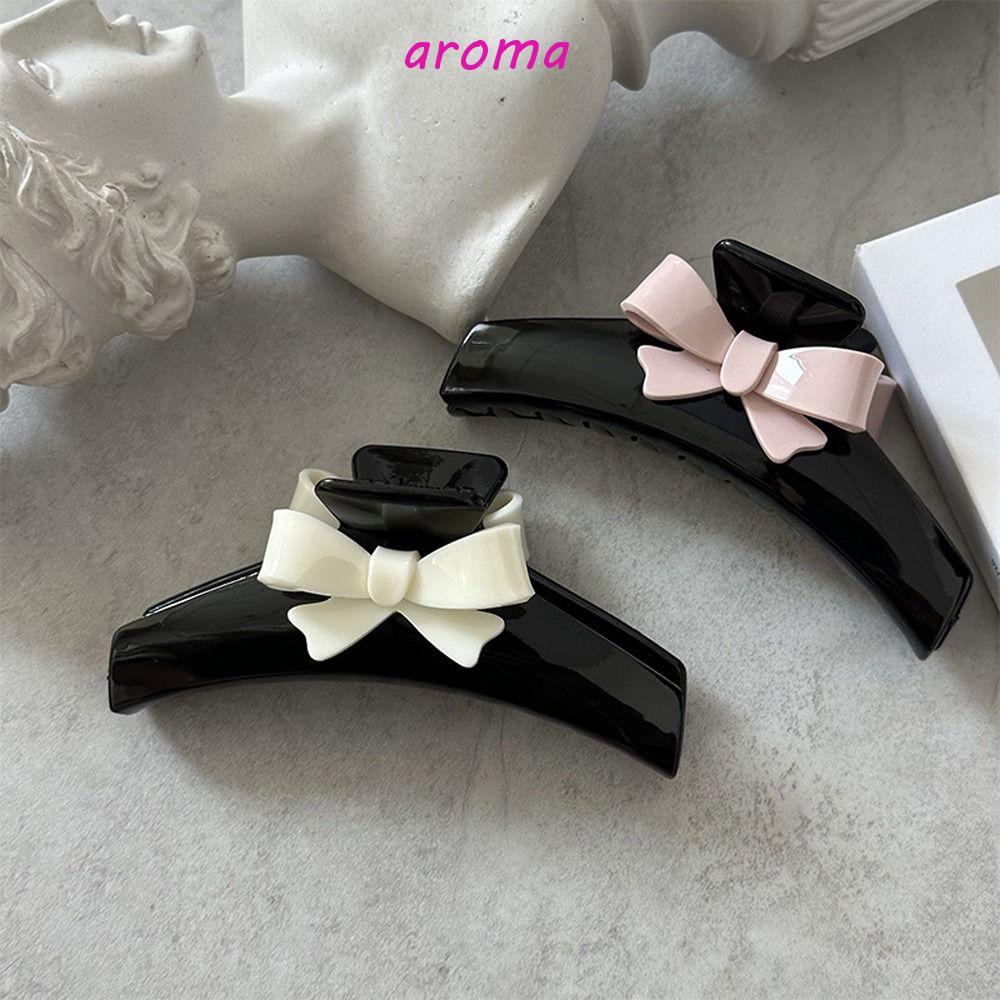AROMA Giá Đỡ Kẹp Tóc Càng Cua / Đuôi Ngựa Hình Học Cỡ Lớn Kiểu Hàn Quốc Ngọt Ngào