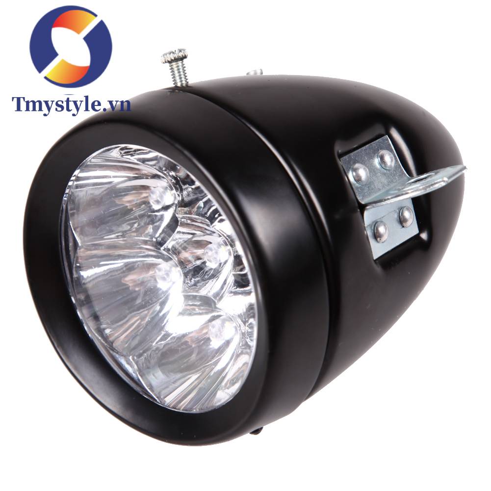 Đèn Pha 7LED Phong Cách Cổ Điển Góc 160 Độ Cho Xe Đạp