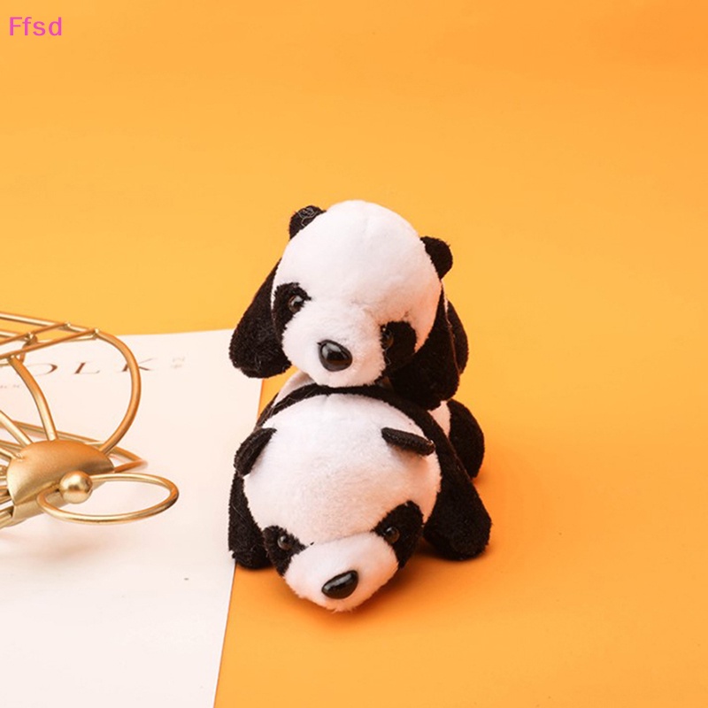 {Ffsd} Ghim Cài Áo Hình Gấu Trúc Đồ Chơi Nhồi Bông Mềm Mại Đáng Yêu Vui Nhộn Làm Quà Tặng