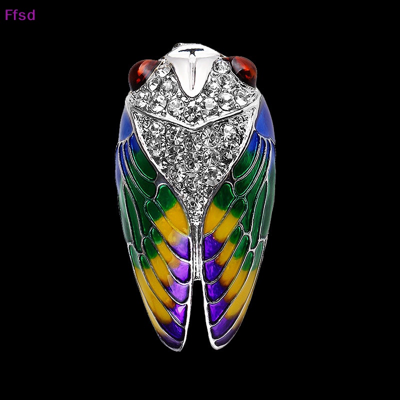 {Ffsd} Trâm Cài Áo Hình Con Ong Tráng Men Pha Lê Tráng Men Đính Đá Pha Lê Làm Quà Tặng