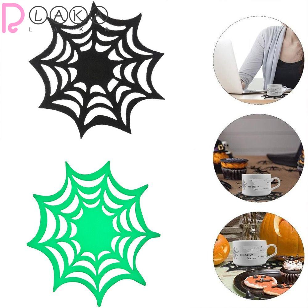 LAKAMIER Tấm Lót Bàn Ăn Bằng PVC Phát Quang Họa Tiết Halloween Chất Lượng Cao