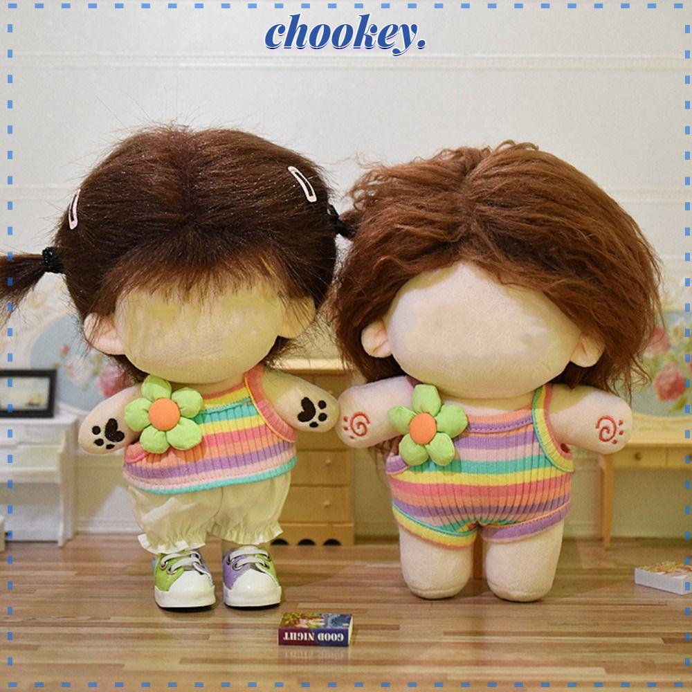 CHOOKEY Đầm Búp Bê 20cm Họa Tiết Hoa 3D Xinh Xắn Thời Trang Mùa Hè