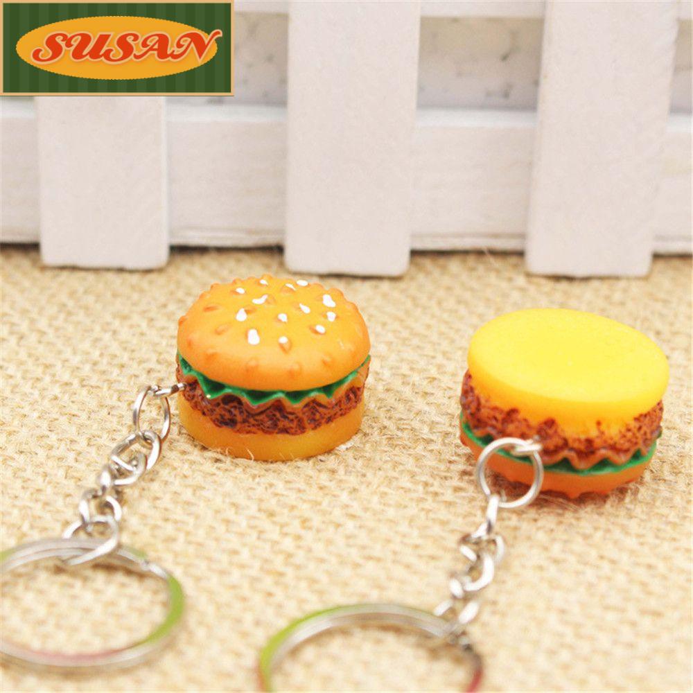 SUSANS Móc Khóa Hình Hamburger 3D Mới