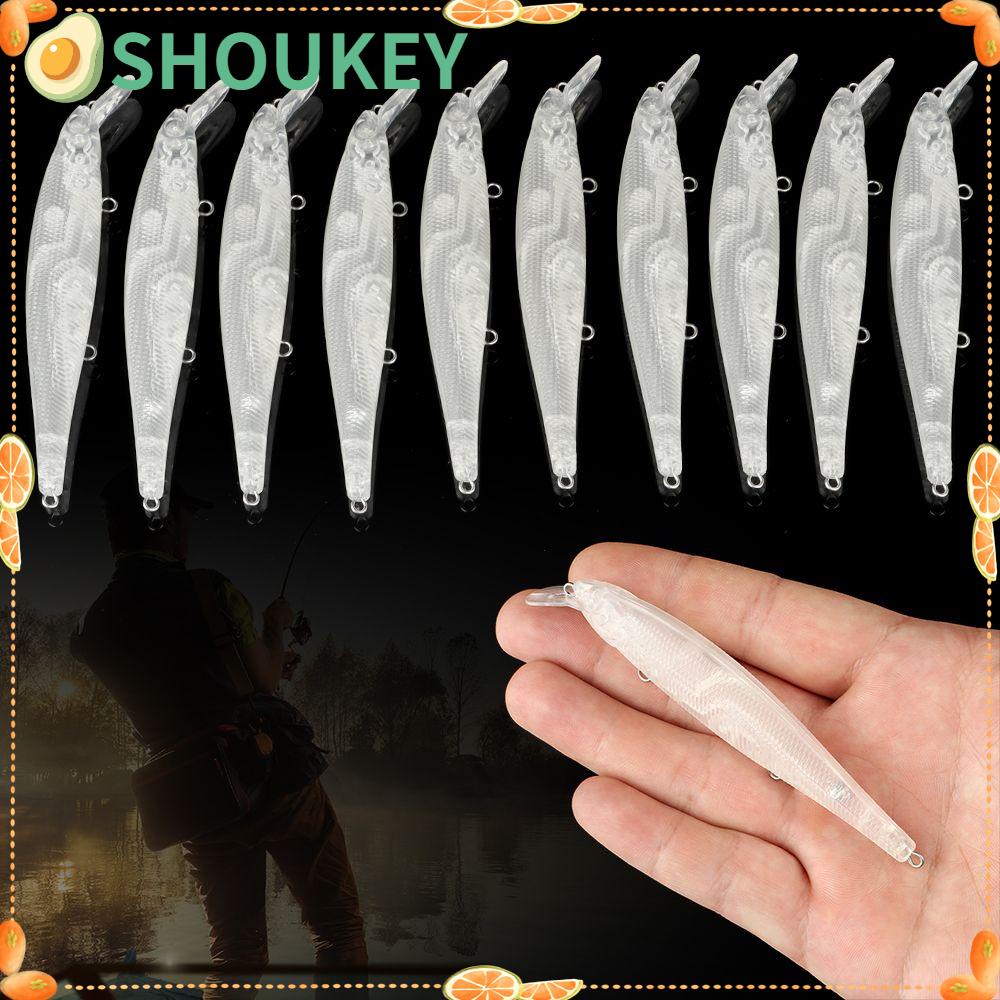 SHOUKEY Set 10 Mồi Câu Cá Giả Chưa Trang Trí