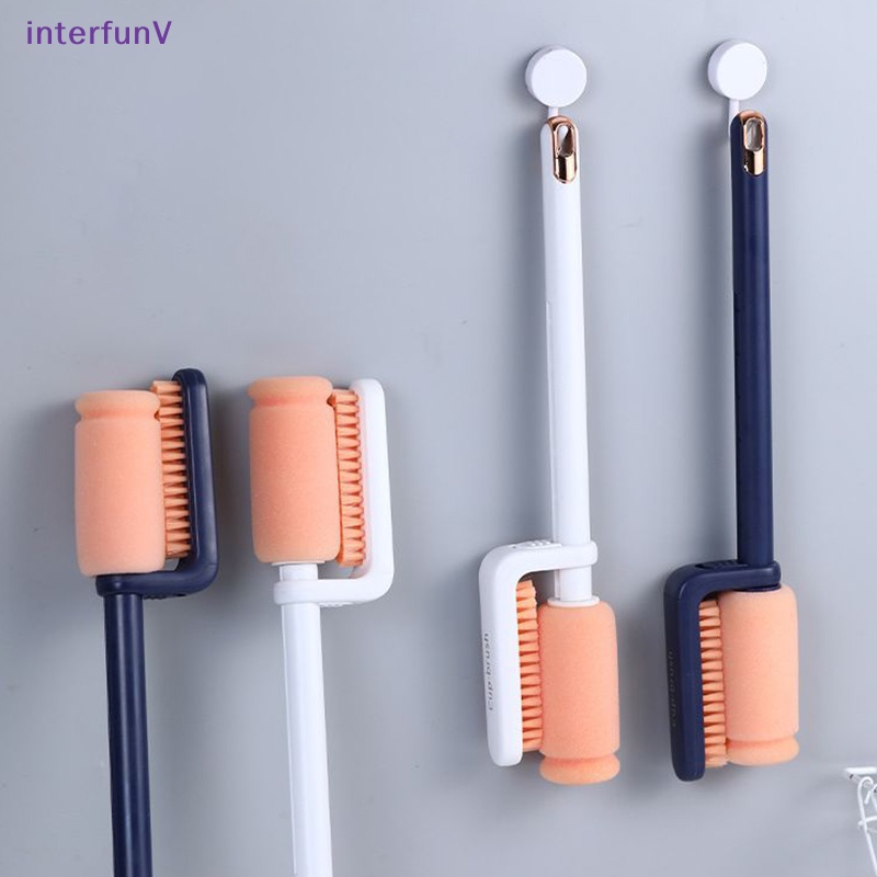 Bàn Chải Vệ Sinh Bình Sữa / Ly Thủy Tinh Tay Cầm Dài Có Thể Thay Đổi Tiện Dụng