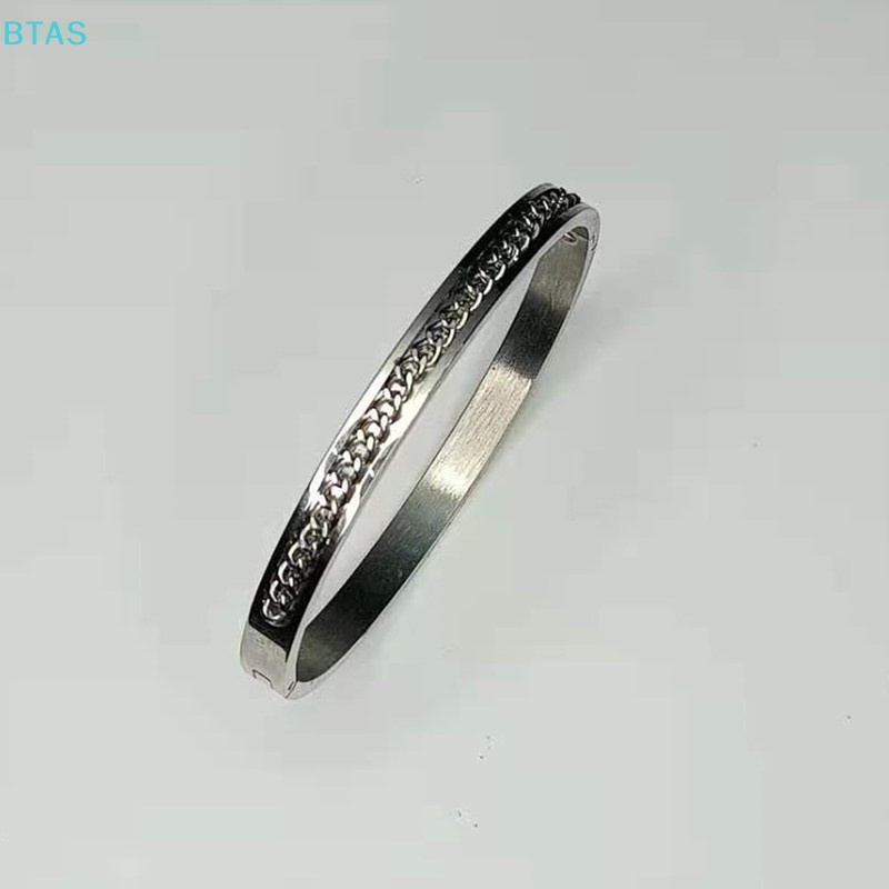 Vòng Tay Kim Cương Bằng Thép Titan Không Phai Màu Đơn Giản Thời Trang Cho Nữ