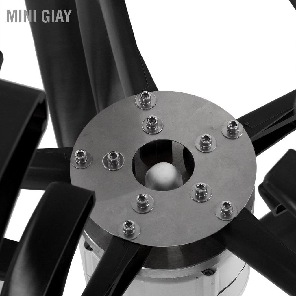 Bán nóng Bộ Tua bin gió 1200W phát điện 5 lưỡi cho Thuyền sạc Loại đèn lồng màu đen