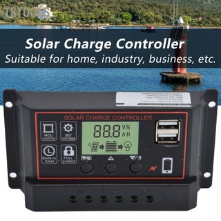 Tstools bộ điều khiển sạc thông minh dual usb bảng pin năng lượng mặt trời pwm thiết bị 12/24v