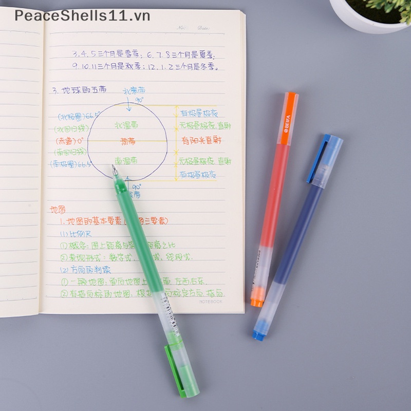 Set 7 Bút Mực Gel Ngòi 0.5mm Siêu Bền Nhanh Khô Nhiều Màu Sắc