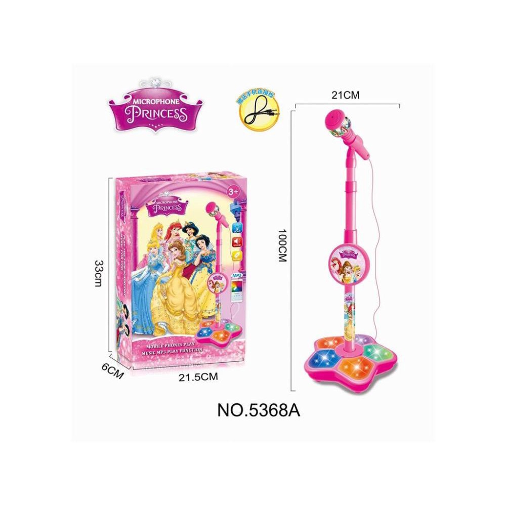 Micro hát karaoke cho bé, tích hợp loa, kết nối MP3-ĐÈN