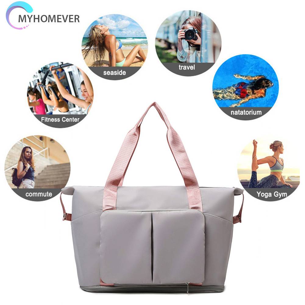 Túi Đựng Đồ Thể Thao Bằng Vải Oxford Có Ngăn Khô Và Ướt Tiện Dụng