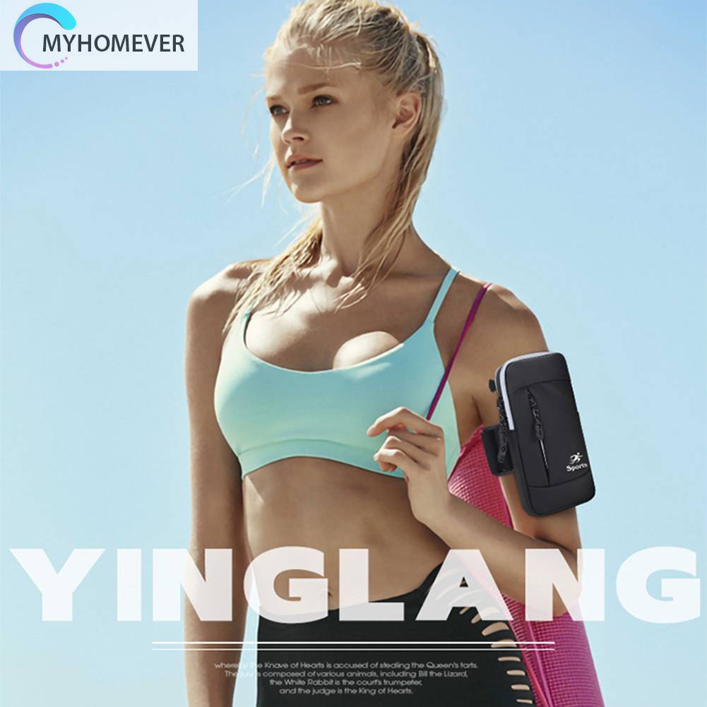 Túi Đeo Cánh Tay Bằng Da PU Co Giãn Chống Nước Chống Trộm Có Thể Điều Chỉnh