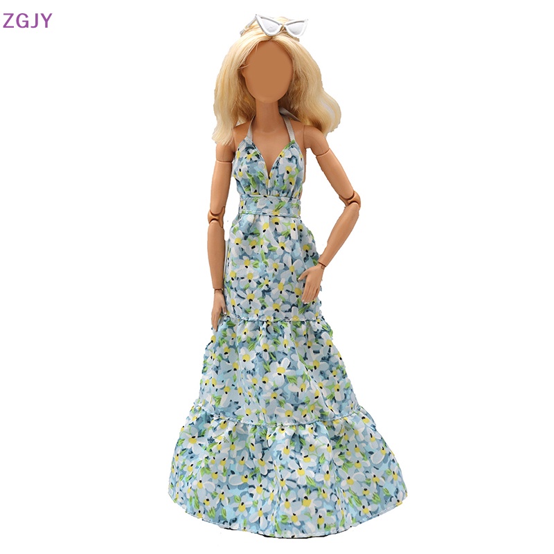 1 Đầm Hoa Hai Dây Có Màng Lót Phụ Kiện Cho Búp Bê Mới