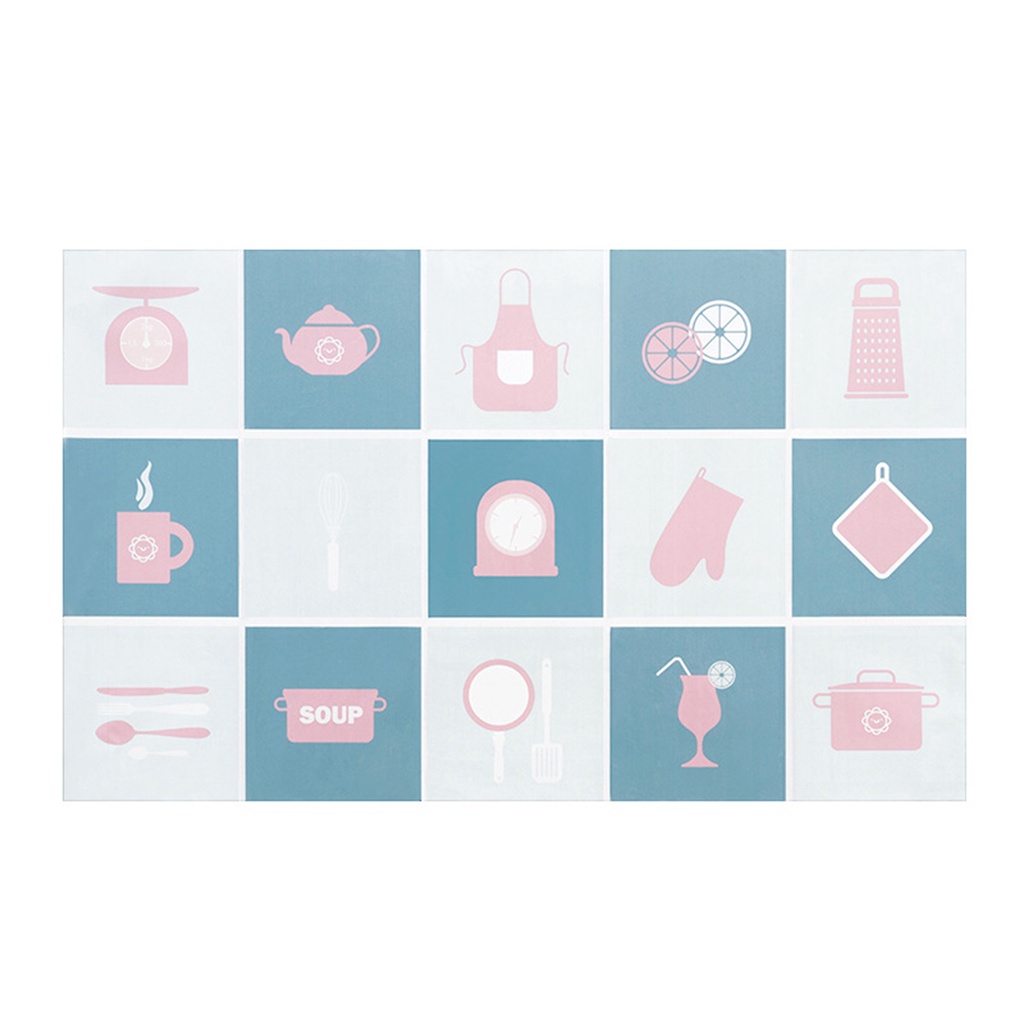 Miếng Dán Tường Trang Trí Tự Dính Chống Dầu Chịu Nhiệt Nhiều Màu Sắc