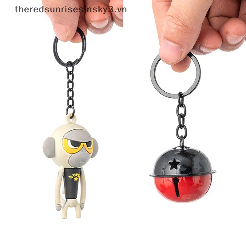 Set 10 Móc Khóa 25mm 30mm Màu Đen Thời Trang