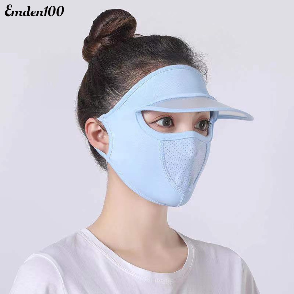 [EMDEN] Mũ Đi Xe Đạp Có Vành Che Mặt Bằng Silicone Thoáng Khí Có Vòng Đeo Tai Cho Hoạt Động Thể Thao Ngoài Trời