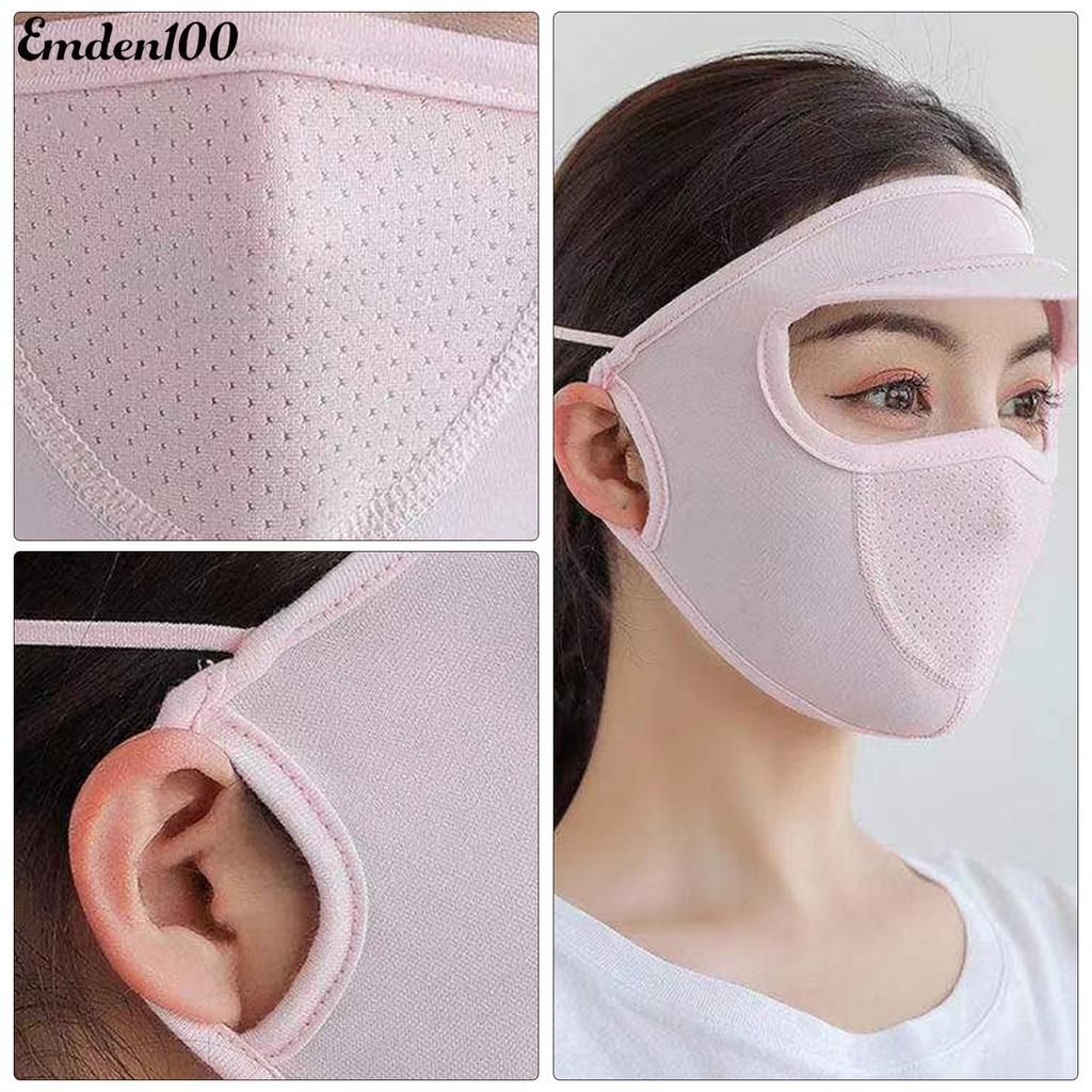 [EMDEN] Mũ Đi Xe Đạp Có Vành Che Mặt Bằng Silicone Thoáng Khí Có Vòng Đeo Tai Cho Hoạt Động Thể Thao Ngoài Trời