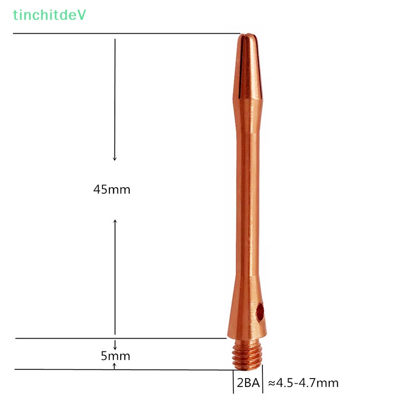 Set 10 Trục Phi Tiêu Bằng Hợp Kim Nhôm 50mm 2BA Chuyên Dụng