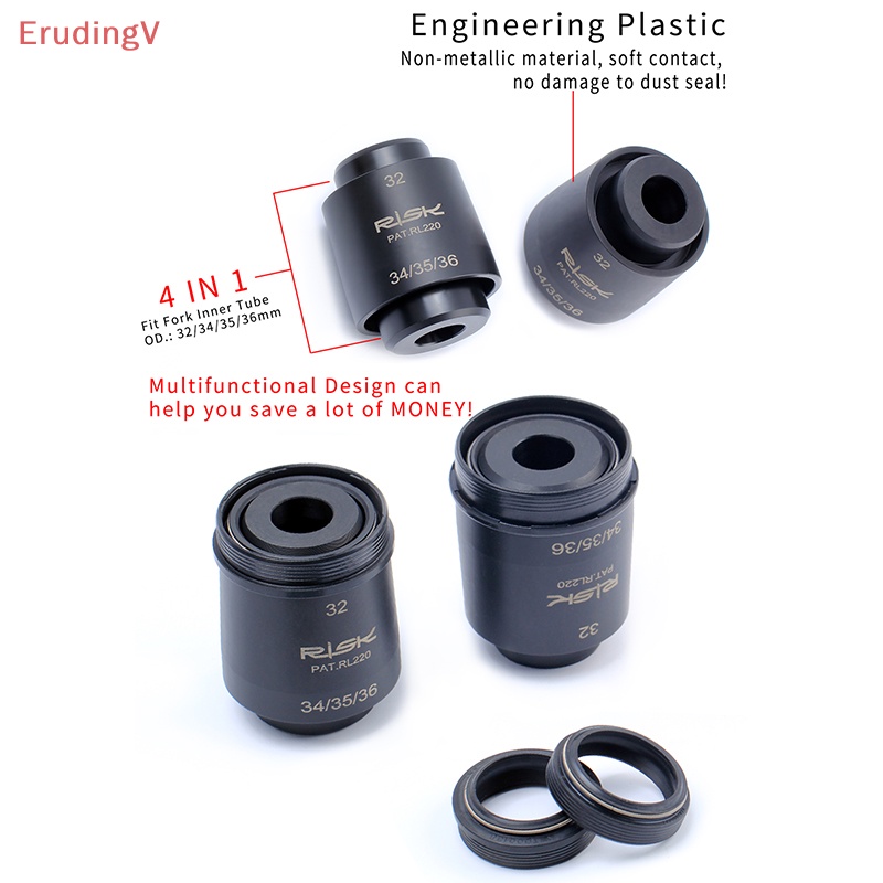 Bộ Dụng Cụ Lắp Đặt Phuộc Trước Chống Bụi Cho Xe Đạp 32 / 34 / 35 / 36 / 40mm