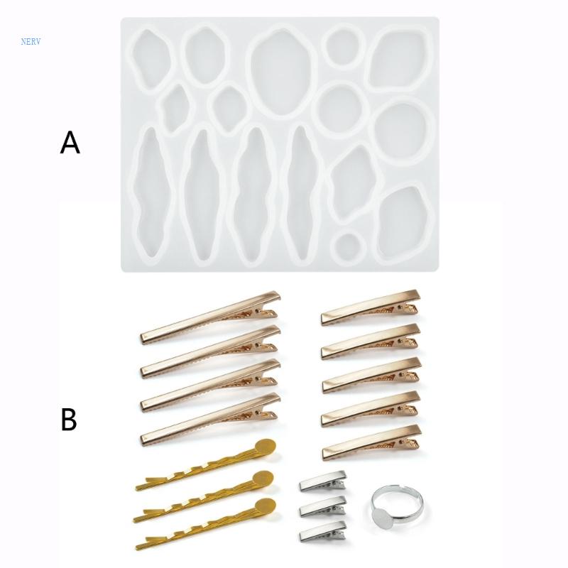 Khuôn Silicone Làm Kẹp Tóc DIY Tiện Dụng