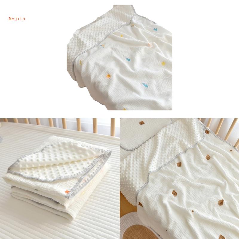 Chăn Quấn Mềm Mại Hai Mặt Họa Tiết Hoạt Hình Cho Bé Sơ Sinh