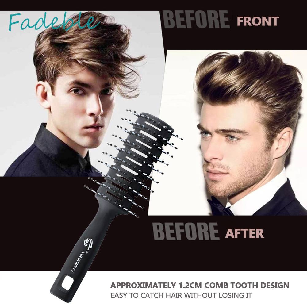 Lược Chải Tóc Tạo Kiểu Có Gân Tiện Dụng Cho Nam