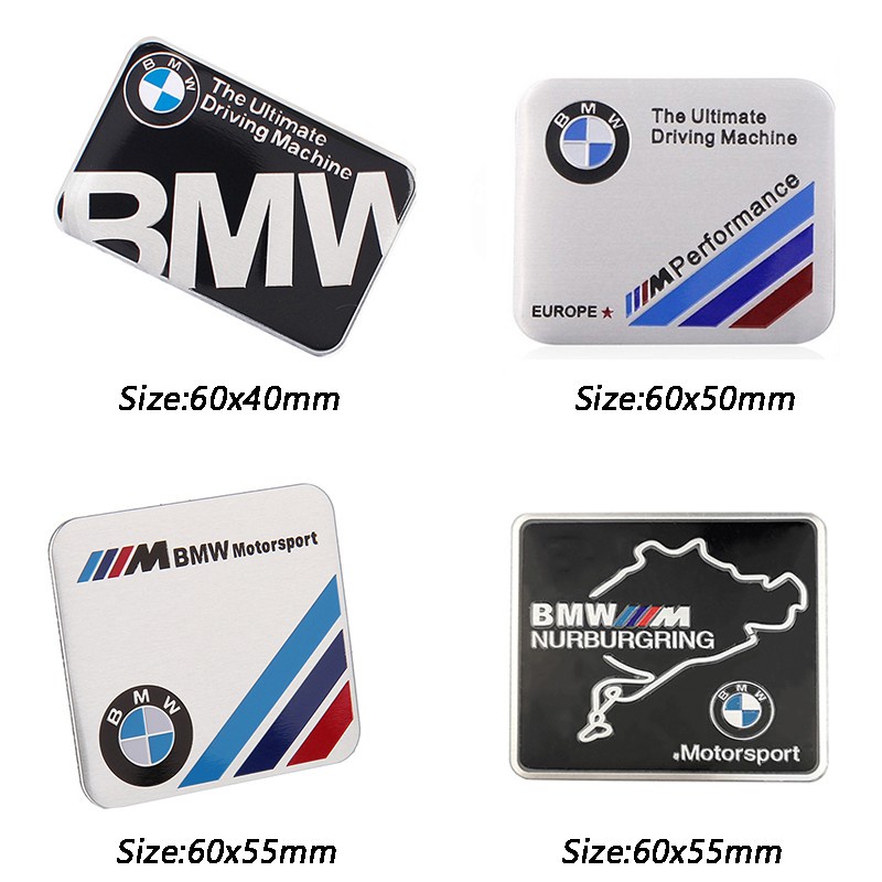 Miếng Dán Trang Trí Thân Xe Hơi BMW M Power M6 M8 E36 E39 E46 E90 E60 F10 F30 F20 G20 G30 E53 E85 E70 E84 F48 F15 G01