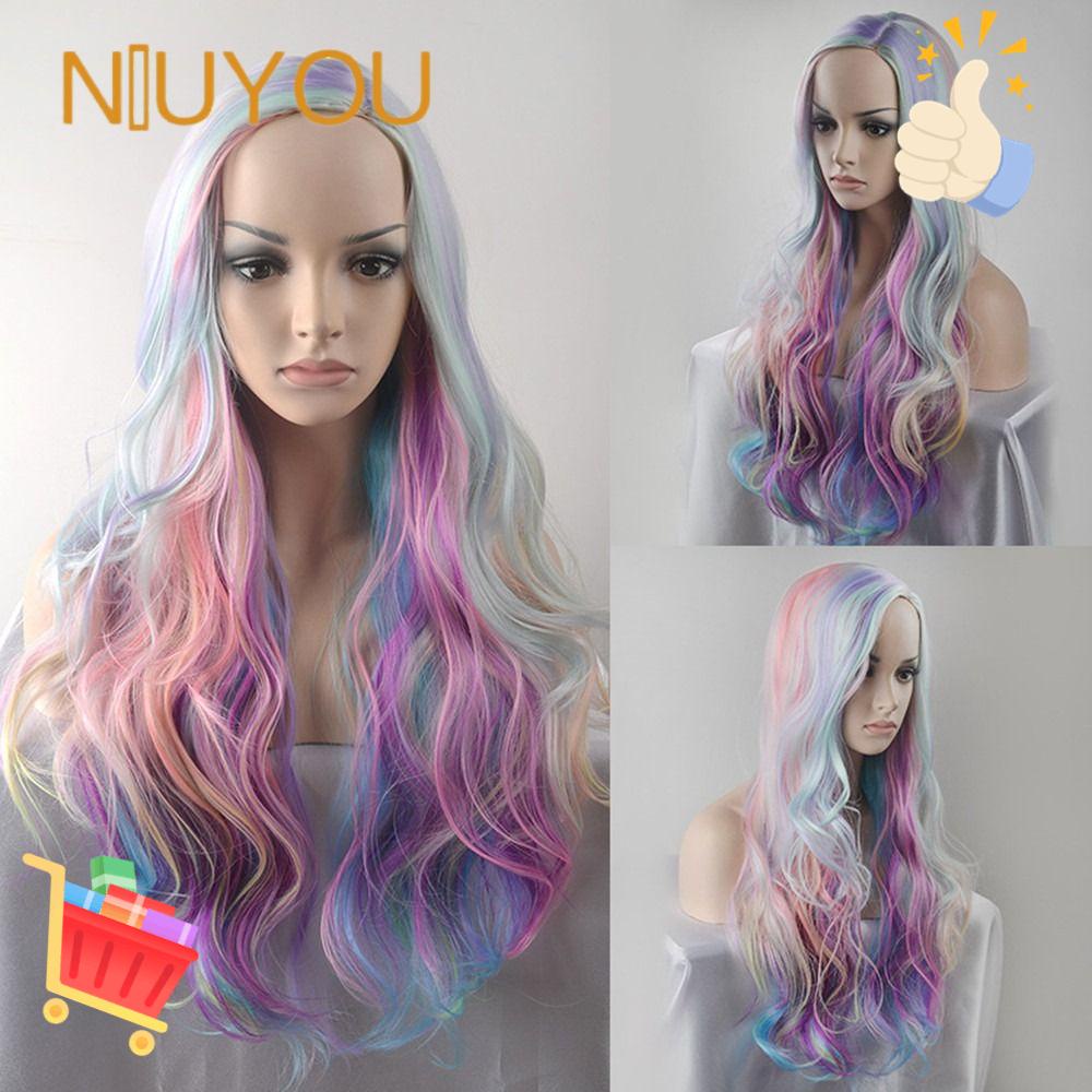 NIUYOU Bộ Tóc Giả Bằng Sợi Tổng Hợp Chịu Nhiệt Độ Cao Dùng