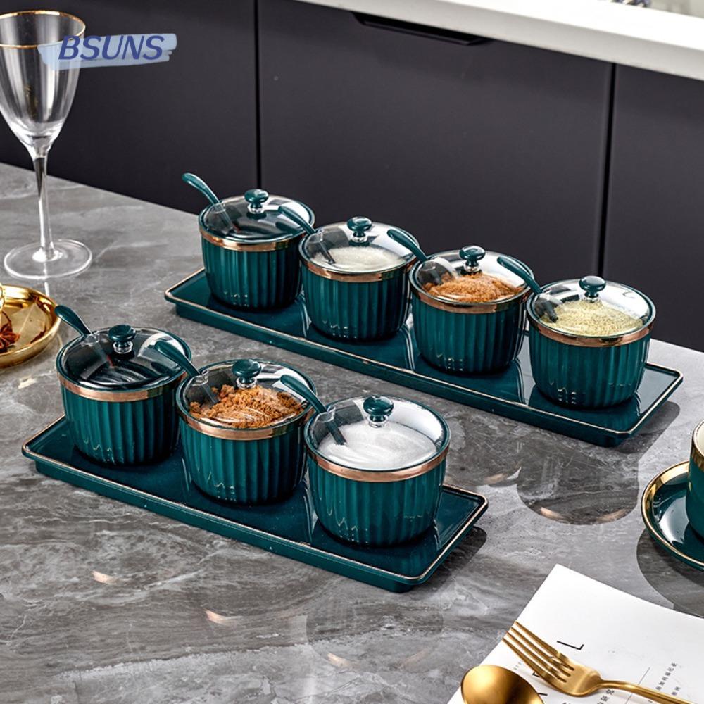 BSUNS Hộp Đựng Gia Vị Có Nắp Đậy Tiện Lợi Cho Nhà Bếp