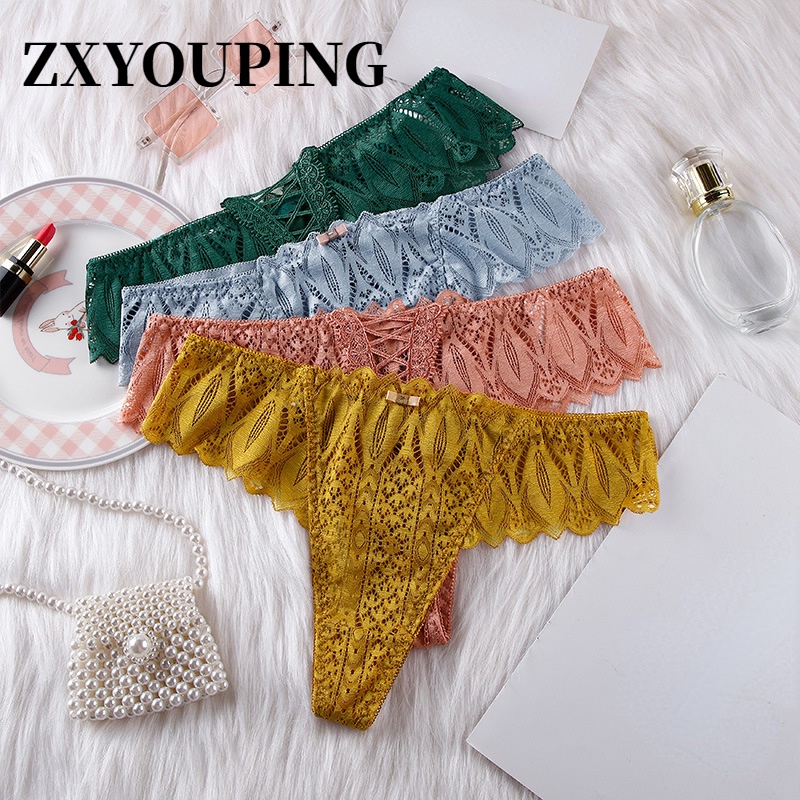 Quần Lót Ren Lưng Thấp Plus Size Giấu Đường May