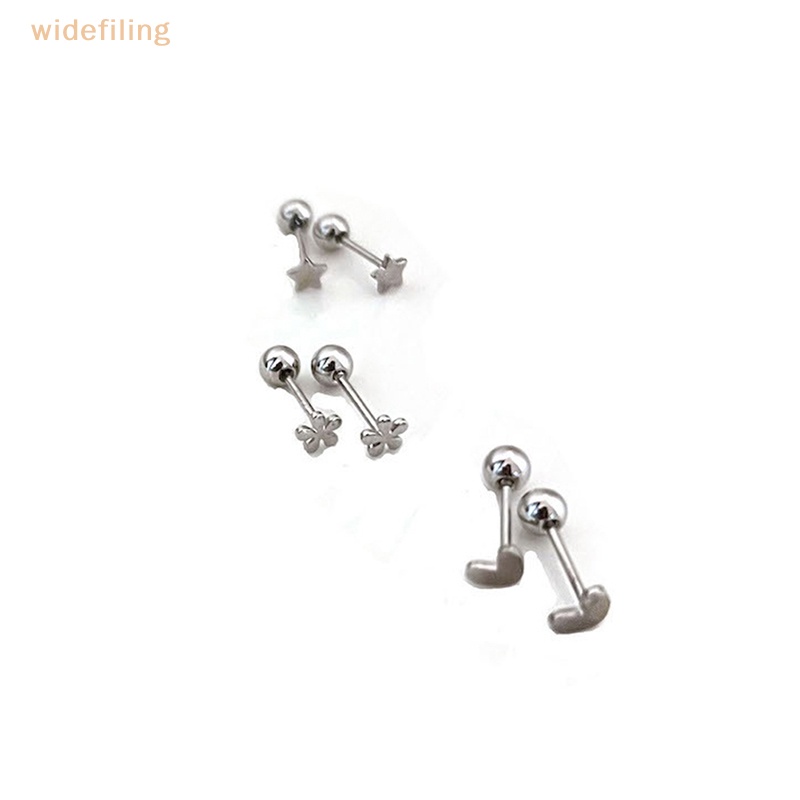 1 Cặp Khuyên Tai Dạng Xoắn Ốc Hình Hoa / Ngôi Sao / Trái Tim Cho Nữ