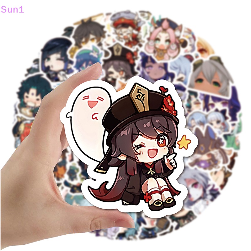 Sun1 &gt; 60 Miếng Dán Tủ Lạnh Chống Thấm Nước Họa Tiết Hoạt Hình Graffiti Sáng Tạo