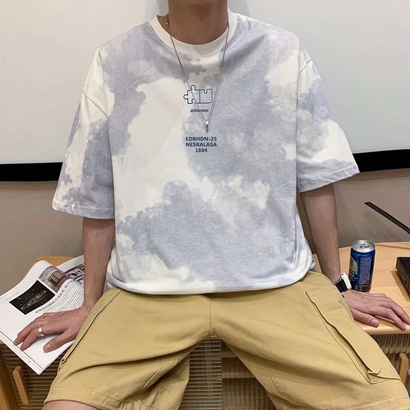 Áo Thun Tay Ngắn Dáng Rộng Chất Liệu Cotton Thời Trang Mùa Hè Cho Nam 300g