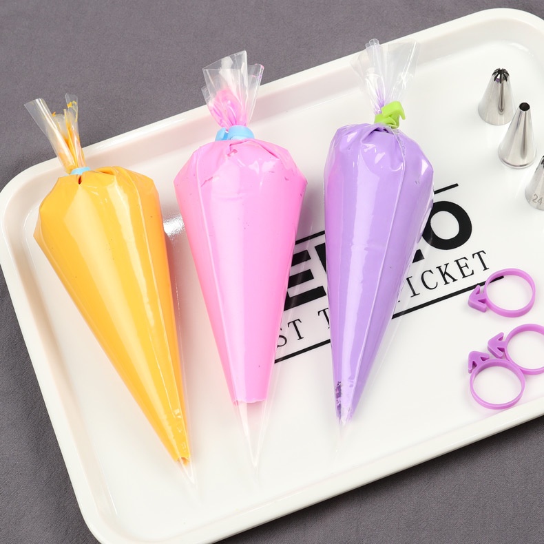 Set 50 Túi Bắt Kem Trang Trí Bánh Dùng Một Lần 9 / 12 / 16 / 18