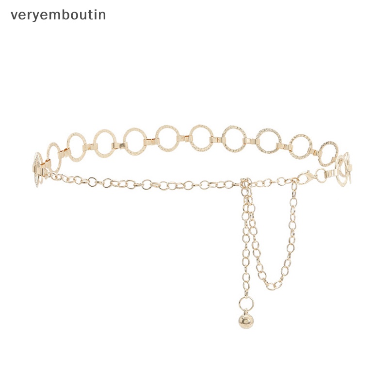 Thắt Lưng Dây Xích Tròn Bằng Kim Loại Màu Vàng Kim Thanh Lịch Trang Trí Đầm / Đầm Cho Nữ