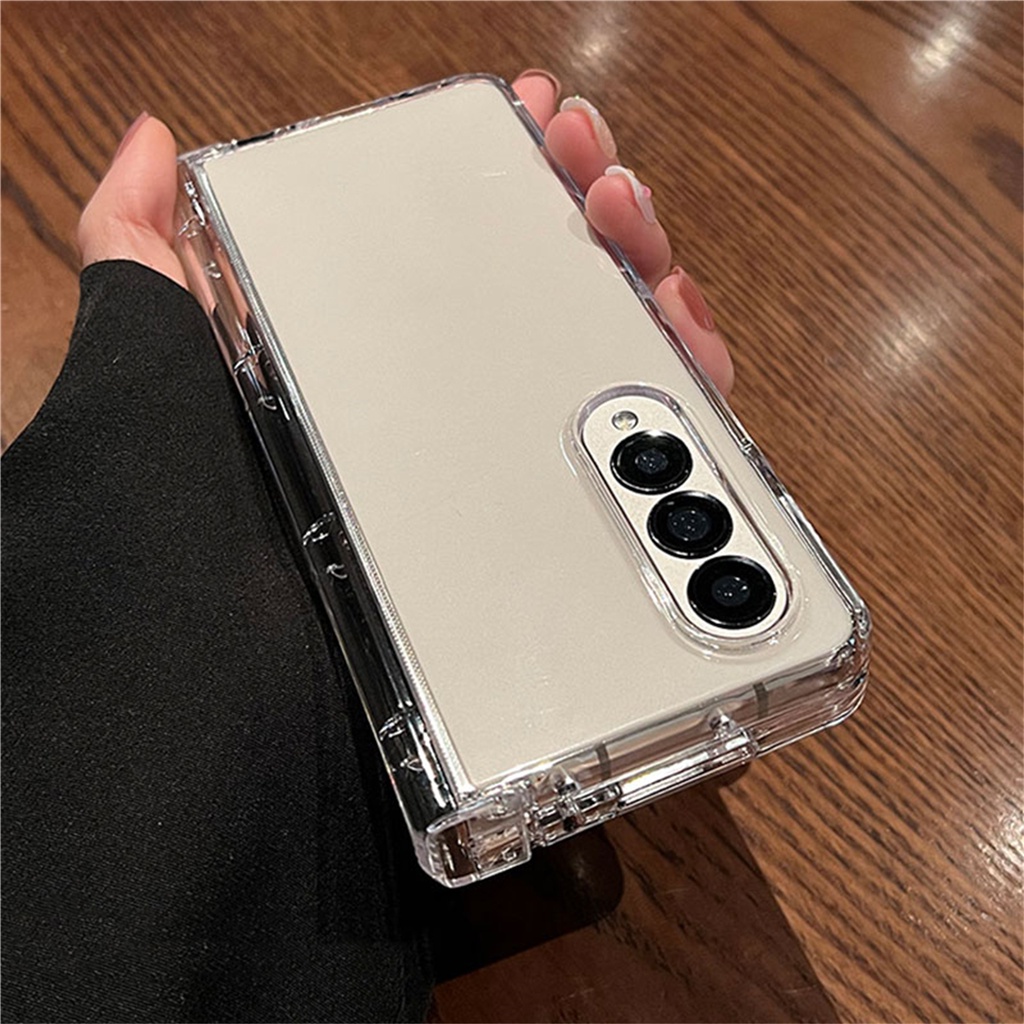 Ốp Điện Thoại Trong Suốt Chống Sốc Thời Trang Sang Trọng Cho Galaxy Z Fold 5 5G Z Fold5 Fold5 Z Fold5 Z Fold5 Z Fold 5