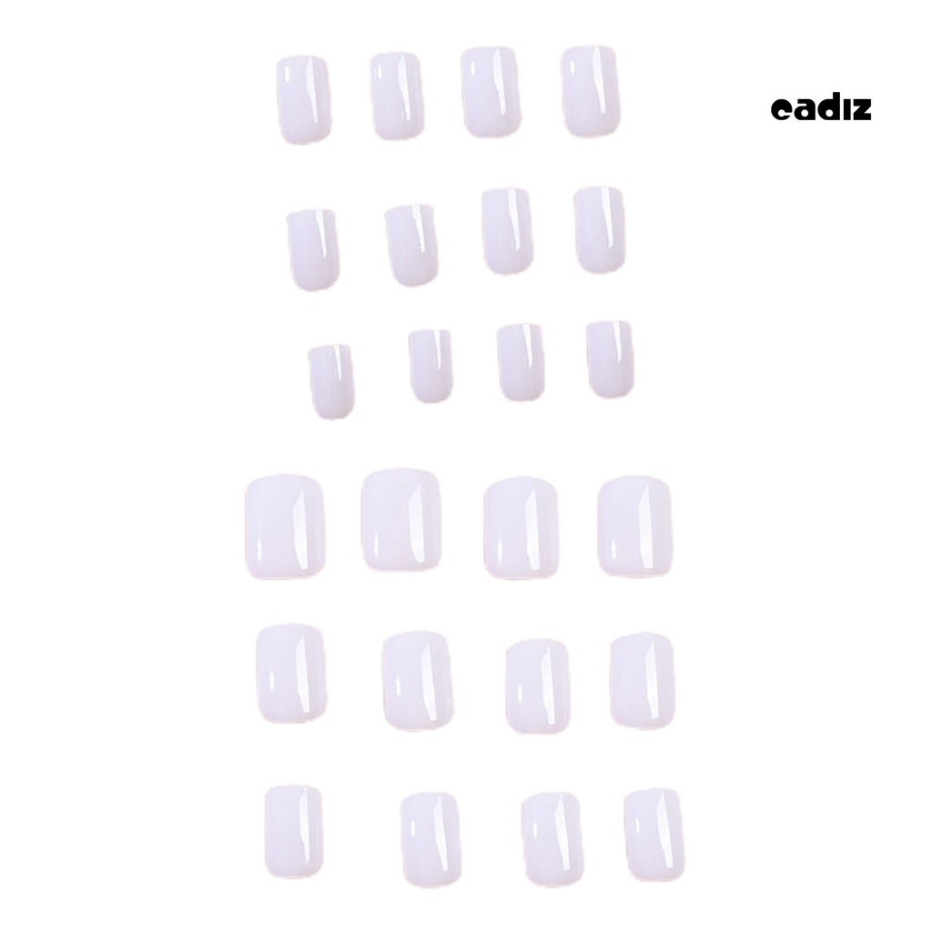 1 Set Móng Tay Giả Màu Trơn Ngăn Vỡ Có Thể Tháo Rời Và Tái Sử Dụng