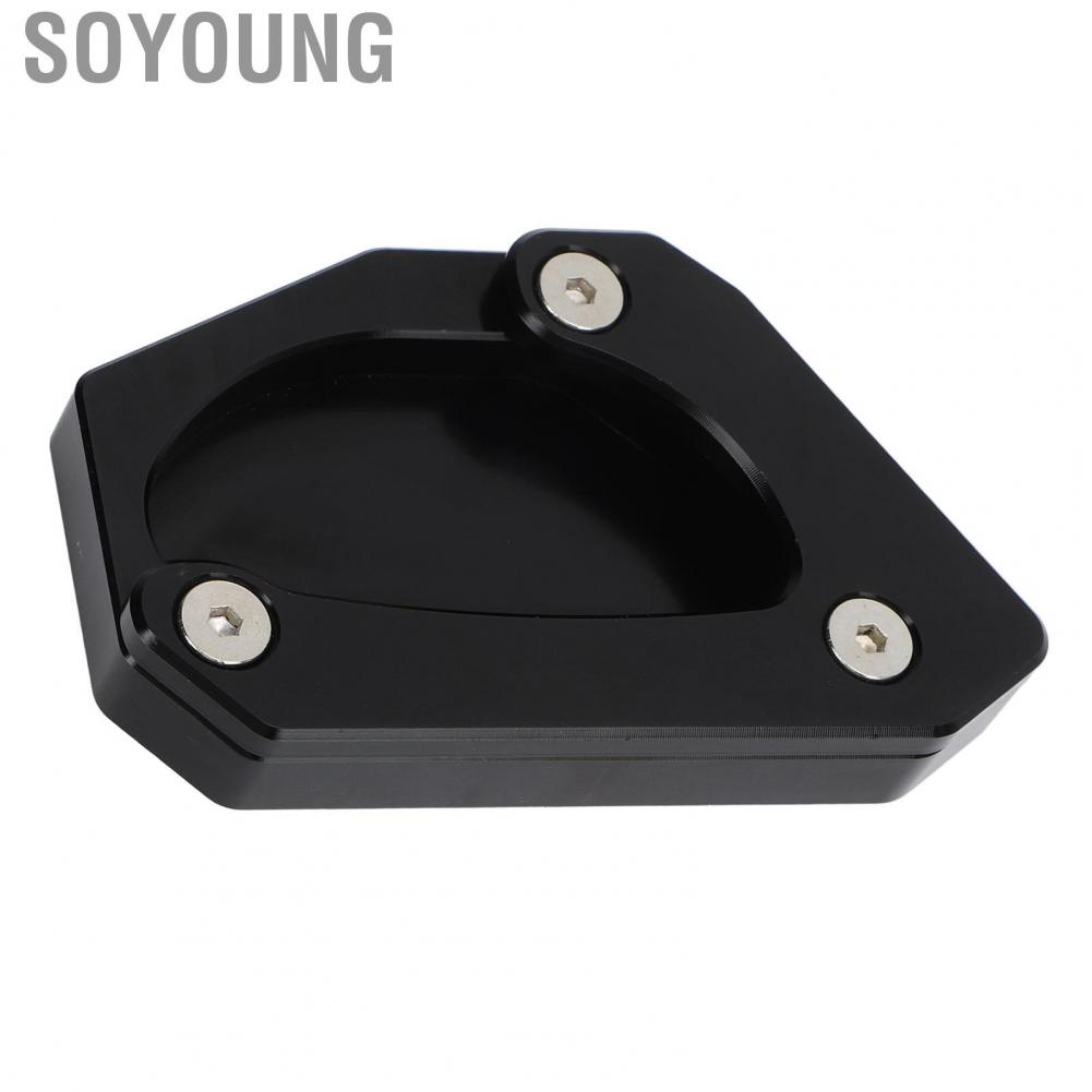 Soyoung Kickstand   Side Stand Extension Pad Aluminium Alloy  Deformation Strong Secure Professional for Motorbike