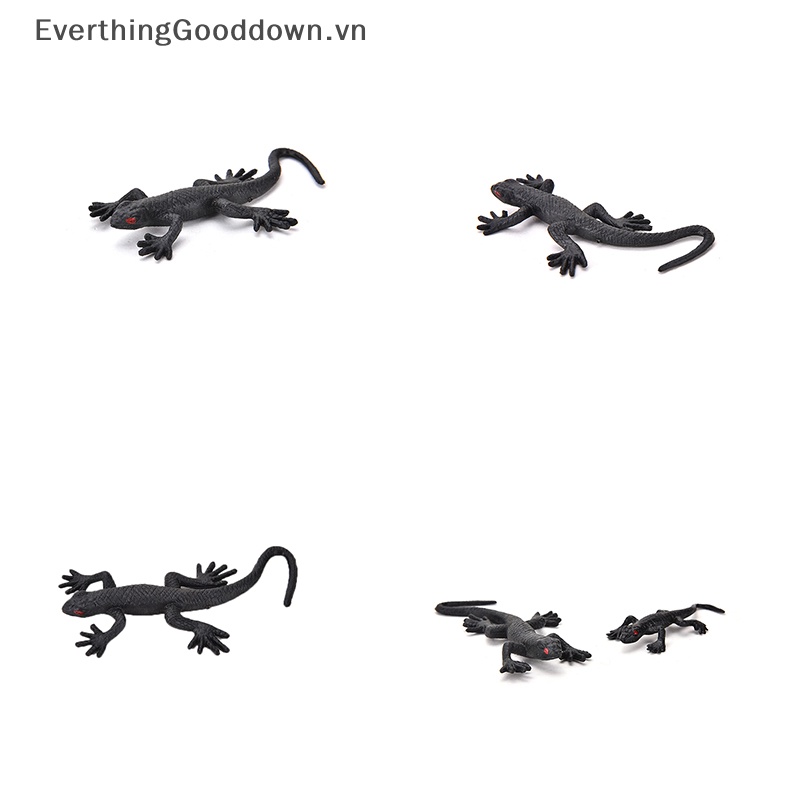 Everthinggooddown Set 2 Chú Thằn Lằn Giả Bằng Nhựa Vui Nhộn Đồ Chơi Cuộc Sống Vui Nhộn Bằng Nhựa Bọ Cánh Cứng Vui Nhộn Độc Đáo