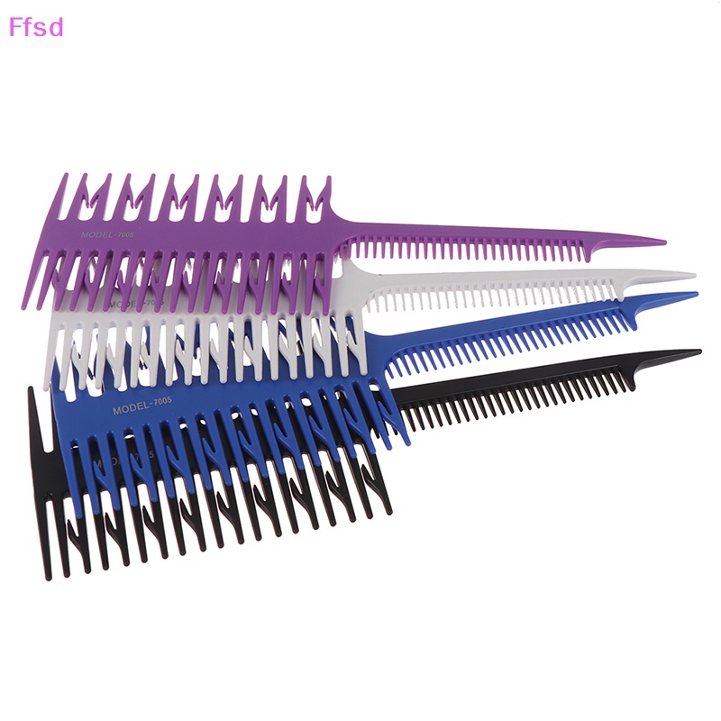 {Ffsd} Lược Nhuộm Tóc Ba Mặt Tạo Kiểu Xương Cá Cao Cấp * Bán Chạy