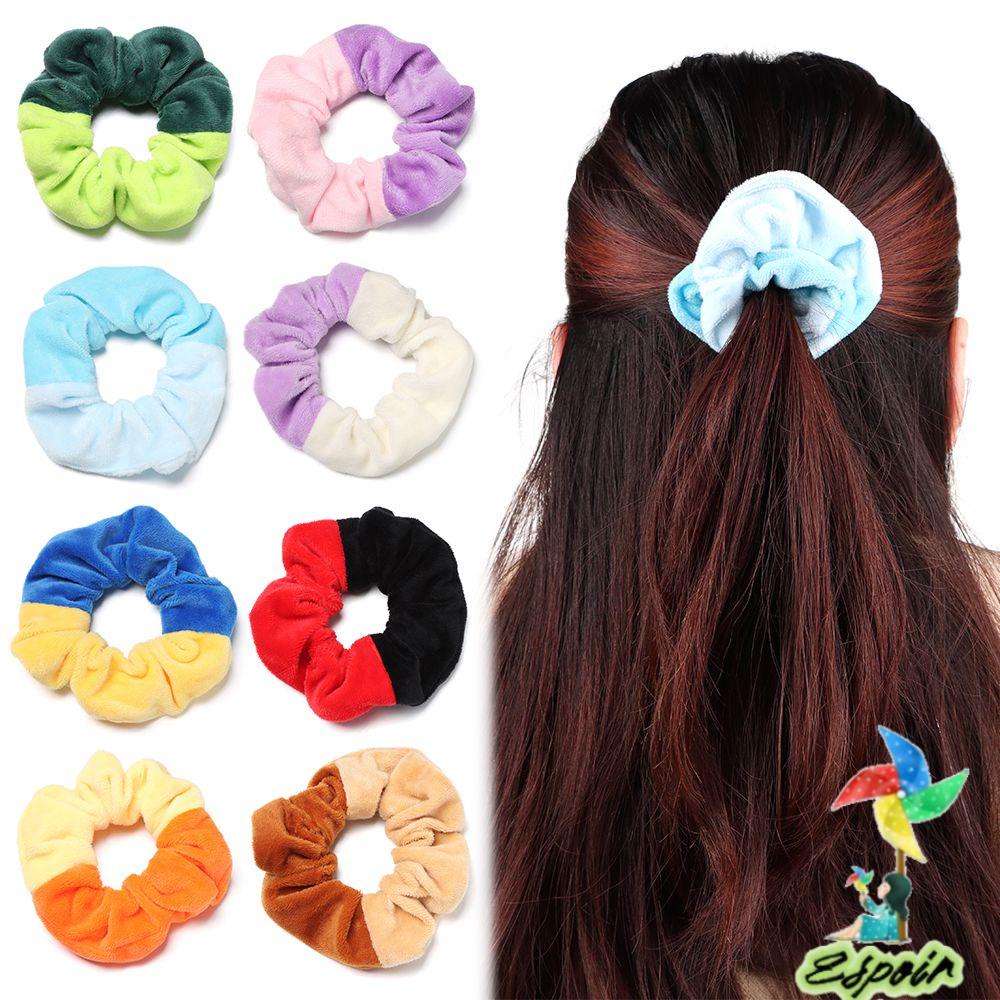 ESPO Dây Buộc Tóc Vải Nhung Mềm Mại Thời Trang