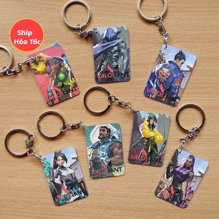 Móc chìa khóa Game Valorant _Móc khóa mica in 2 mặt